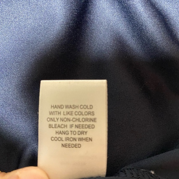 Dr2 Daniel Rainn Shift Dress Size M Lined Floral NAVY - Picture 5 of 8